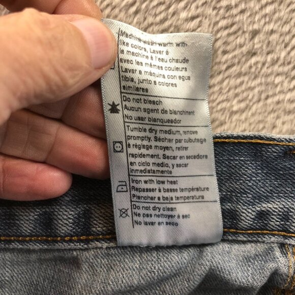 Carhartt Men's Jeans 42x30 Hemmed to 42x25 Relaxed Fit Blue Straight Leg - Picture 11 of 13